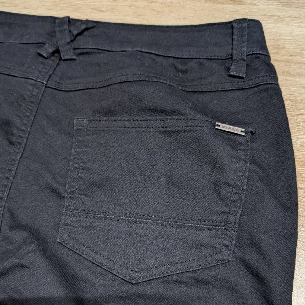 Prana Oday Black Jeans Stretch Regular Inseam, size 8, Organic Cotton Blend - Picture 8 of 10